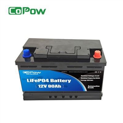 12V 80Ah lithium-iontová solární baterie